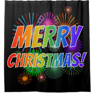 Fun, Colourful, Rainbow Spectrum "MERRY CHRISTMAS!