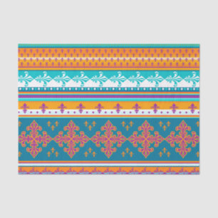 Fun Colourful Retro Boho Abstract Pattern Tissue Paper