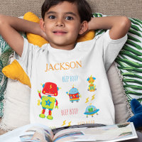 Fun Colourful Robot Beep Boop Little Kid Boy