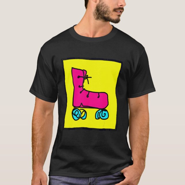 Fun Colourful Roller Skates T-Shirt (Front)