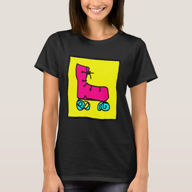 Fun Colourful Roller Skates T-Shirt (Front)
