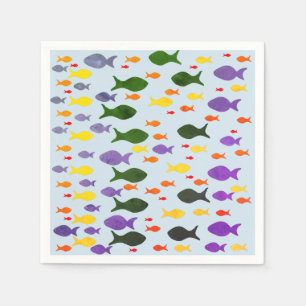 Fun Colourful Sea Fish  Napkins
