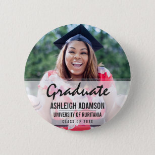 Fun Colourful Silhouettes   Graduation Party 2 Inch Round Button