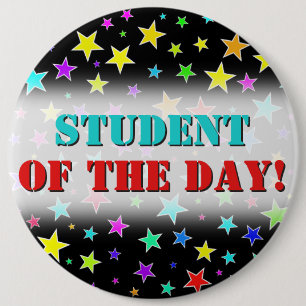 Fun, Colourful Stars Pattern Button