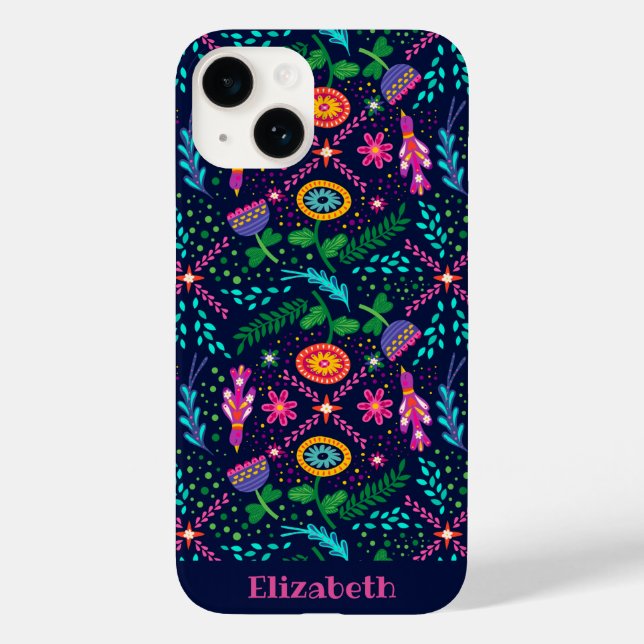 Fun Colourful Stylized Floral  iPhone / iPad case (Back)