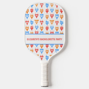Fun Colourful Summer Swim Personalized Bachelorett Pickleball Paddle