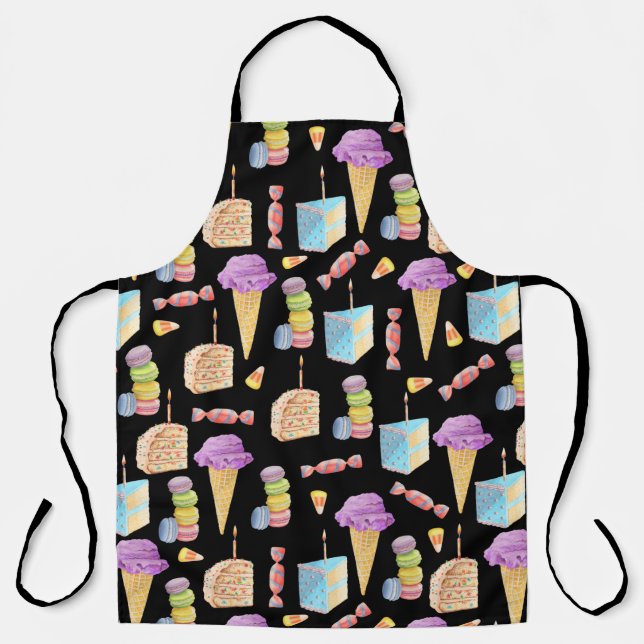 Fun Colourful Sweets Desserts  Apron (Front)