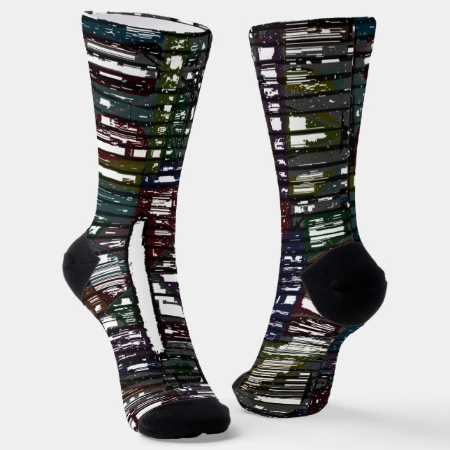 Fun, colourful & trendy crew socks (Angled)