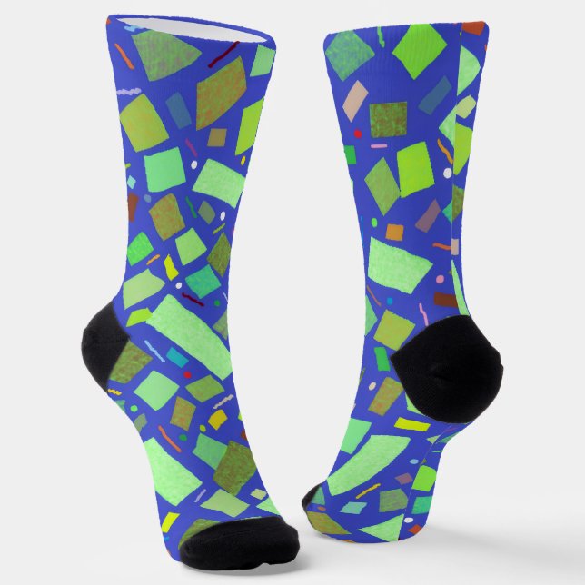 Fun, colourful & trendy crew socks (Angled)