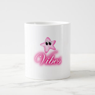 ✨ Fun & Colourful Vibes – Cute Trendy Positive Ene Large Coffee Mug