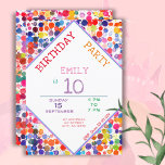 Fun Colourful Watercolor Paint Blots Kids Birthday Invitation<br><div class="desc">Fun Colourful Watercolor Paint Blots Kids Birthday Invitation. A vivid and playful invitation for a birthday party. Colourful watercolor blots and colourful text. Personalize the invitation with your information - you can customize all the text. Great for a girl or a boy birthday party.</div>