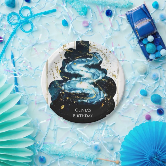 Fun Comet Space Birthday Paper Plate (Party)