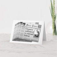 Fun congratulations card for organist's new job