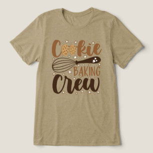 Fun Cookie Baking Crew Design Tri-Blend Shirt