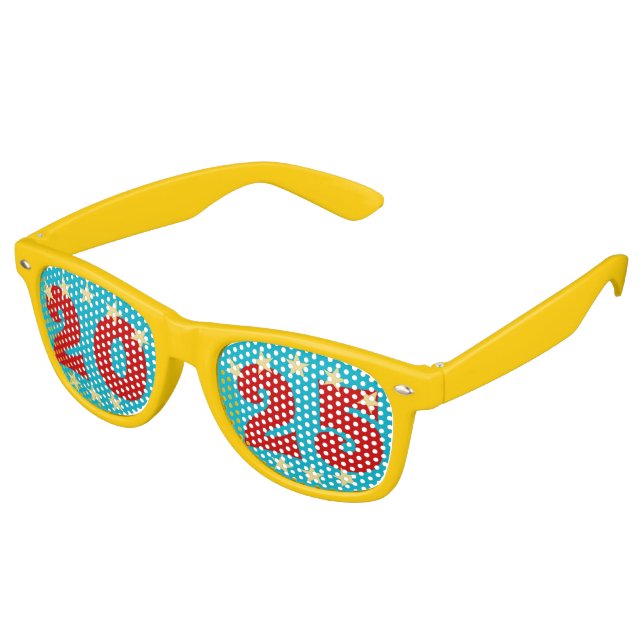 Fun Cool 2025 New Years Eve Party Swag Sunglasses (Angled)