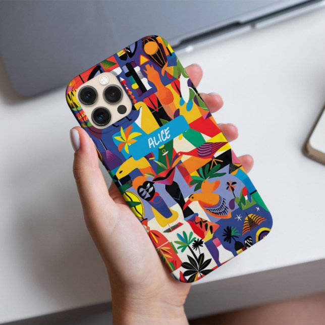 Fun Cool Colourful Cartoon Doodle Personalized Case-Mate iPhone Case (Creator Uploaded)