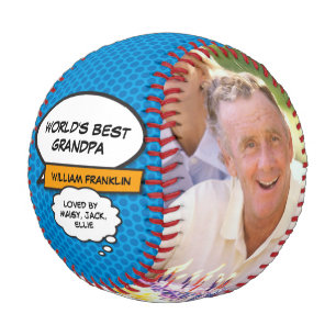 Fun Cool Grandpa World's Best Grandad Photo Baseball