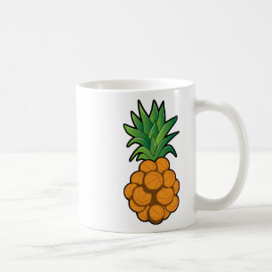 Fun Cool Sketll Pineapple Design - Graphic Art - C Coffee Mug