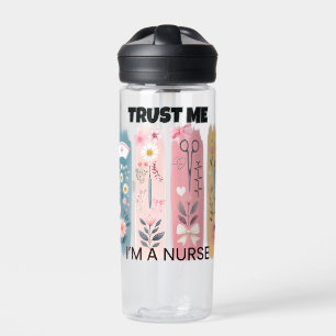 Fun Coquette Trust Me I'm A Nurse T-Shirt Water Bottle
