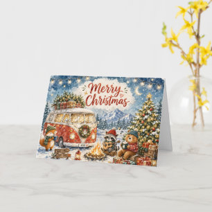 Fun Cosy Winter Christmas Greeting Card