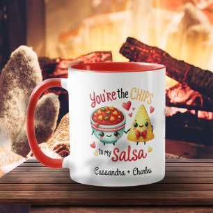 Fun Couple Customized "Chips to My Salsa" Mug
