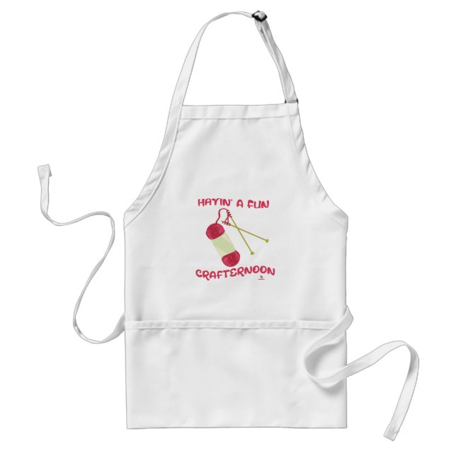 Fun Crafternoon Crafty Hobby DIY Time Standard Apron (Front)