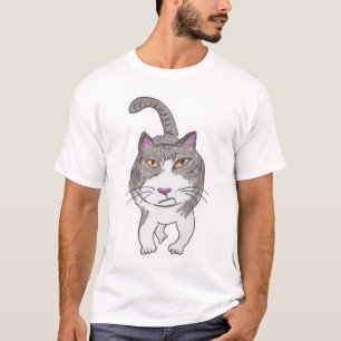 Fun Cranky Chat Friend Doodle Art T-Shirt