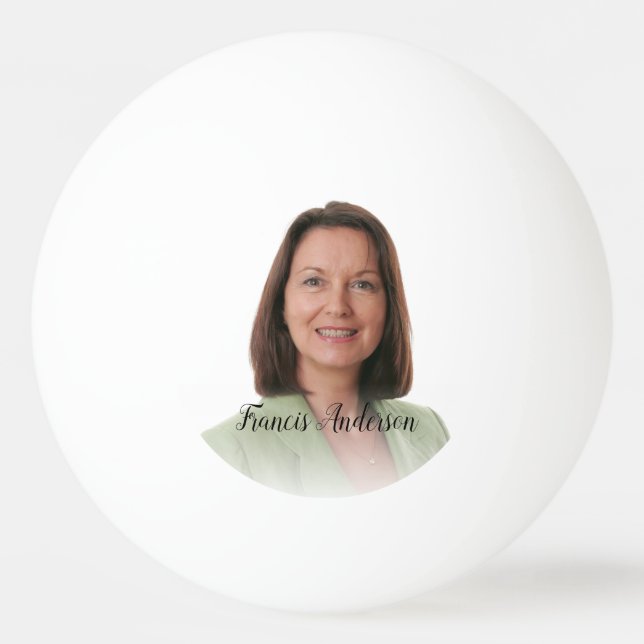 Fun Create Your Own Selfie Monogram Template Ping Pong Ball (Front)