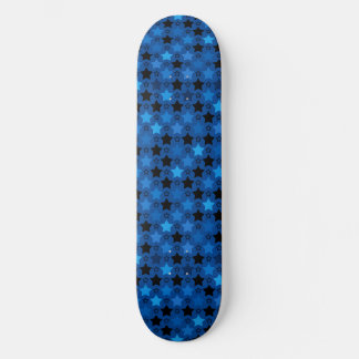 Fun Creative Stylish Blue Star Pattern Skateboard