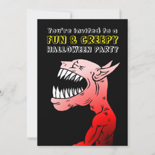 Fun & Creepy Halloween Party Invitation