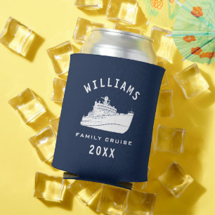 Fun Cruise Ship Sea Family Reunion Summer Vacation Can Cooler