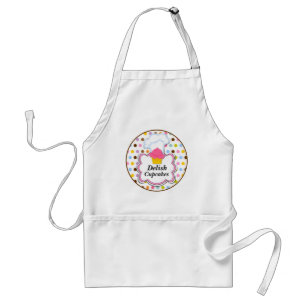 Fun Cupcake & Baker's Hat Personalized Apron