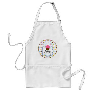 Fun Cupcake & Baker's Hat Personalized Apron