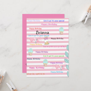 FUN Cupcake Happy Birthday Invitation