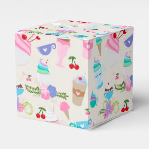 Fun Cupcake Sweets Birthday Party Pattern Favor Box