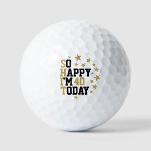 Fun Custom Any Age Birthday Golf Balls