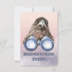 Fun Custom Bird Watching Birthday Party Invite