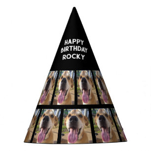 Fun Custom Dogs Photo Birthday Personalized Party Hat