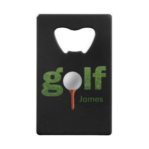 Fun Custom Golf Sports Design Credit Card Bottle Opener