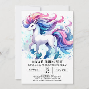 Fun Custom Horse Birthday Invitation
