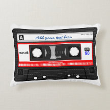 Fun custom text retro vintage music cassette tape,