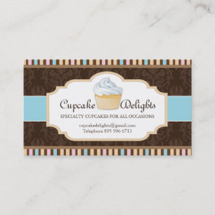 Fun Customizable Cupcake Business Card