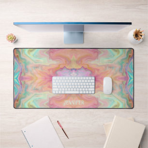 Fun Customized Pretty Modern Pattern Colourful Boh Desk Mat
