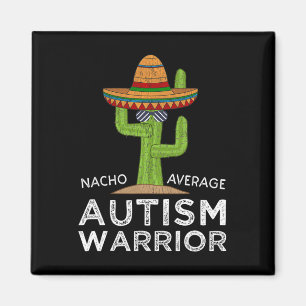 Fun Cute Autistic Support Fun Autism Warrior Aware Magnet