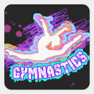 Fun Cute Custom Personalized Gymnastics Stickers