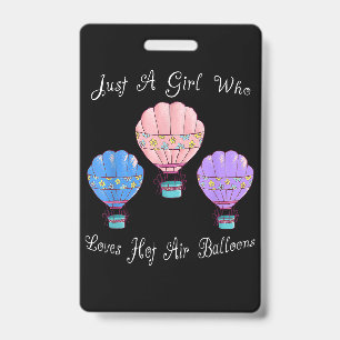 Fun Cute Hot Air Balloon Badge