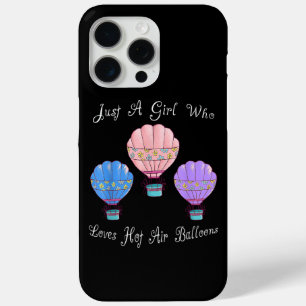 Fun Cute Hot Air Balloon iPhone 15 Pro Max Case
