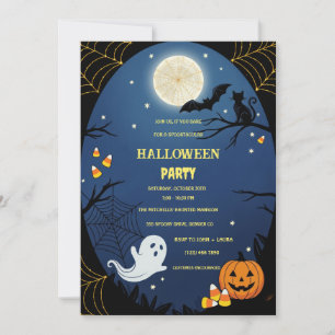 Fun Cute Kids Halloween Costume Party Invitation