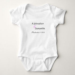 Fun Cute Personalized Baby One Piece Bodysuit