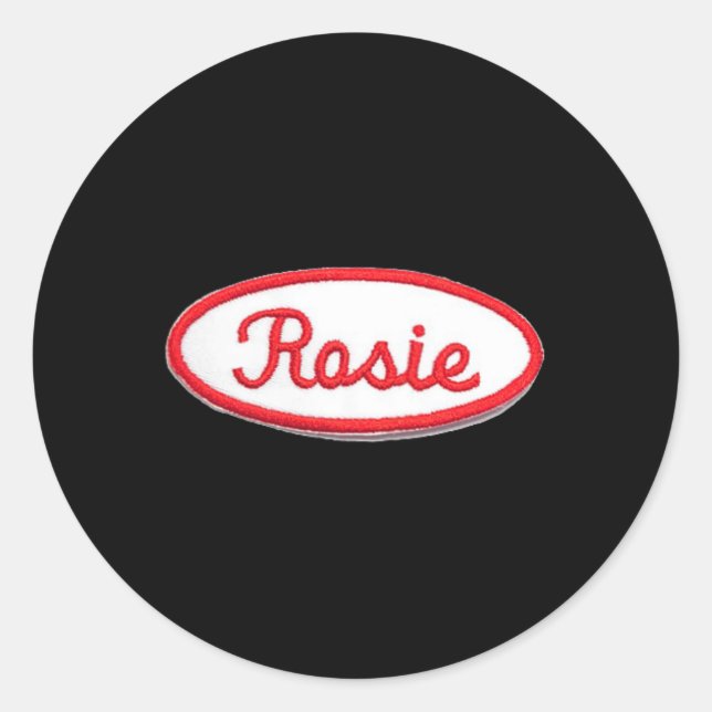 Fun Cute Rosie the Riveter  Feminist Costume  Classic Round Sticker (Front)